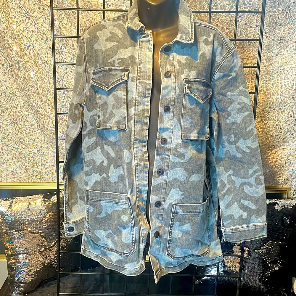 Denim camo jacket